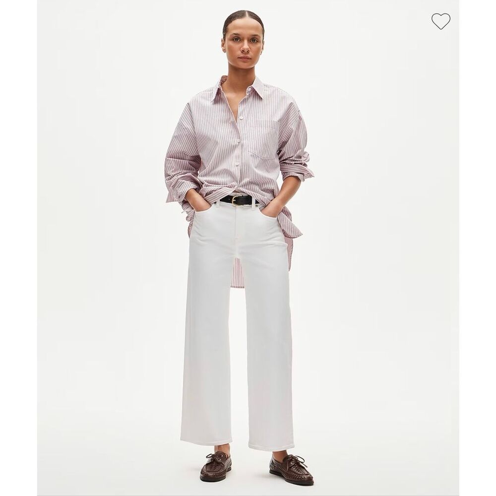 J. Crew Slim-wide jean in White NWT Size 30T